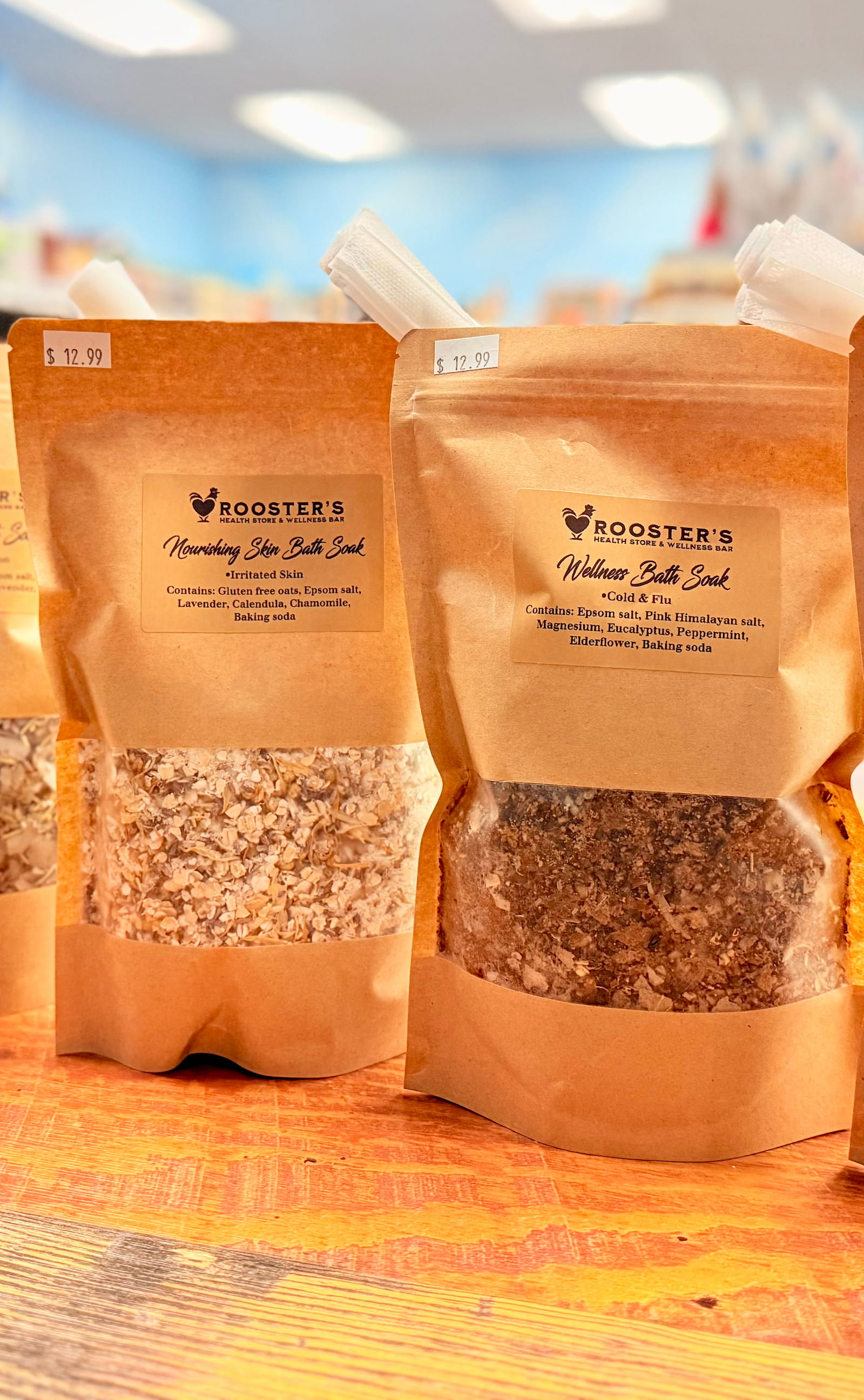 Natural organic bath soak product from Roosters Health Store